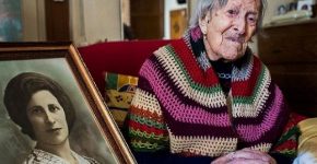 emma-morano-with-portrait-of-her-younger-days