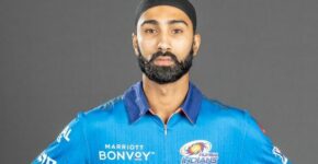Simarjeet Singh in Mumbai Indians jersey